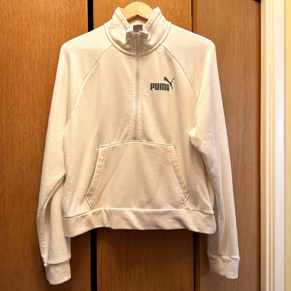 Puma Women's Half Zip Cropped Pullover